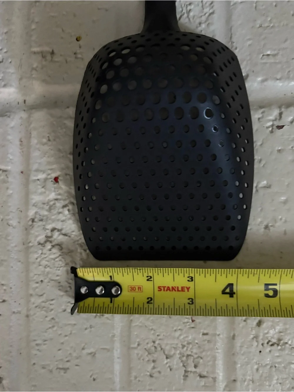 Pampered Chef Scoop ‘N Drain Slotted Spoon Strainer Black